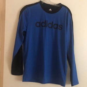 Boys Adidas dry fit long sleeve shirt